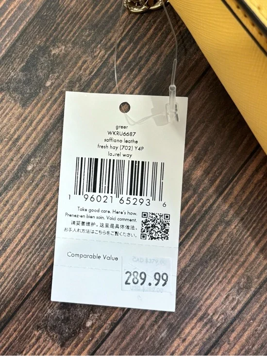 NWT Kate Spade Laurel Way Greer Crossbody Bag Purse In Fresh Hay - Picture 9 of 10